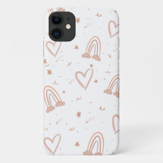 Pink Pastel Rainbow phone case iPhone 11