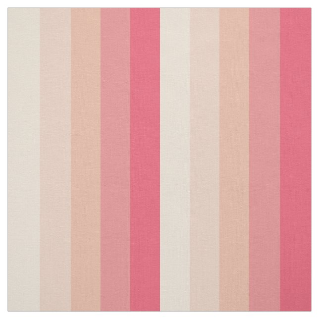 Pink pastel stripes pattern fabric (Swatch)