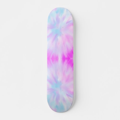 Pink Pastel Tie Dye Skateboard