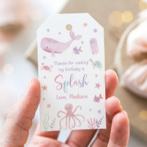 Pink Pastel Under the Sea Birthday Gift Tags