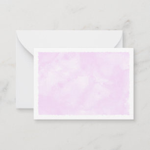 Pink Pastel Watercolor Blank All Occasion Note Card