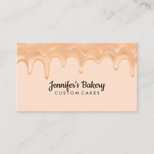 Pink pastry baked goods subscription service business card