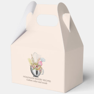 Pink Patisserie Bakery pastry hand tools Favor Boxes