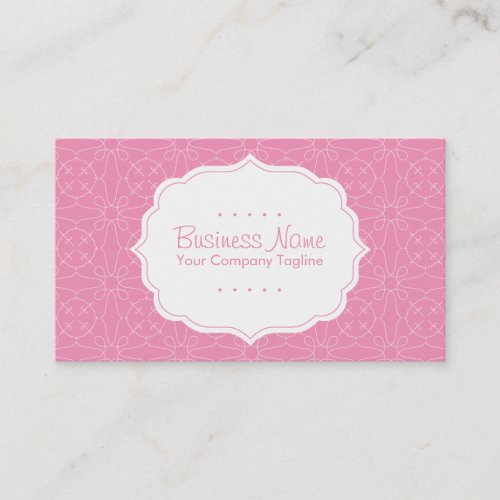 Pink Pattern Business Card