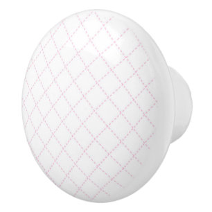 Pink pattern ceramic knobs