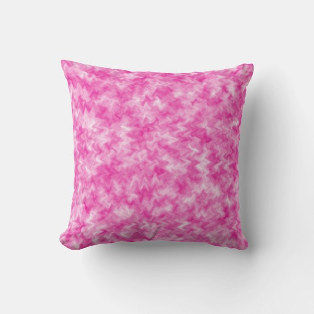 Pink Pattern Colorful Home Office Love Destiny Throw Pillow (Front)