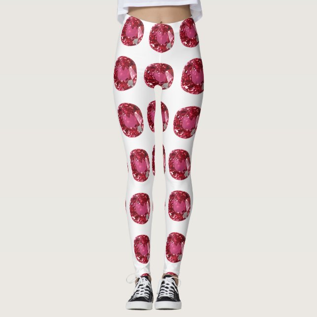 Pink Pattern Leggings (Front)