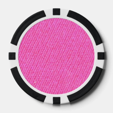 Pink Pattern Mf Poker Chips