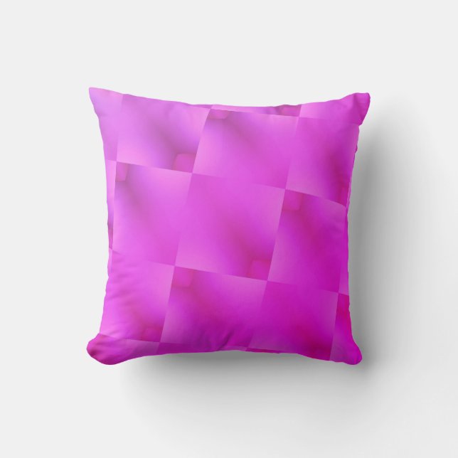 pink pattern pastel color throw pillow (Front)