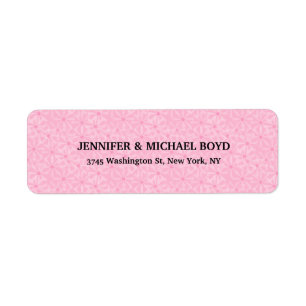Pink Pattern Retro Stylish Classical Family Label