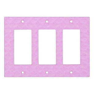Pink Pattern Triple Rocker Wall Plate Cover