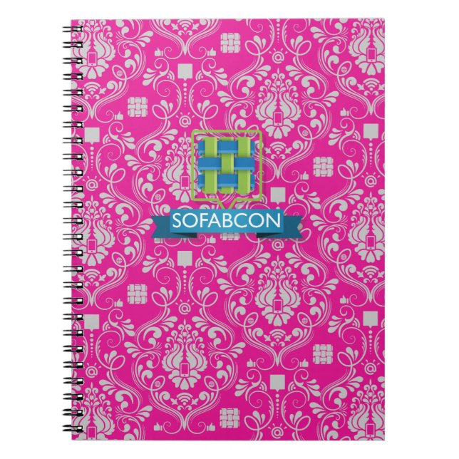 Pink Patterned CB Notebook (Front)