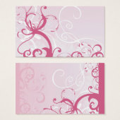 Pink patterns Profile Card (Front & Back)