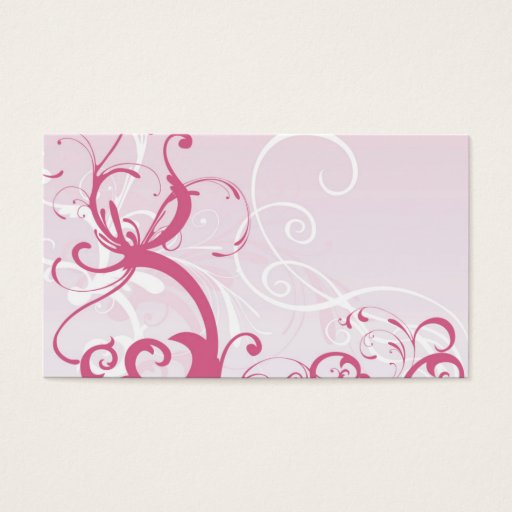 Customizable Pink patterns Profile Card Business Card Template