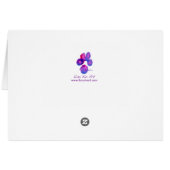 Pink Paw Blossoms Cards (Back Horizontal)
