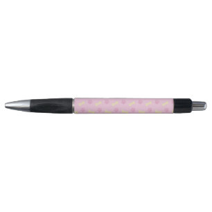 Pink Paw Print Bone Pattern Pen