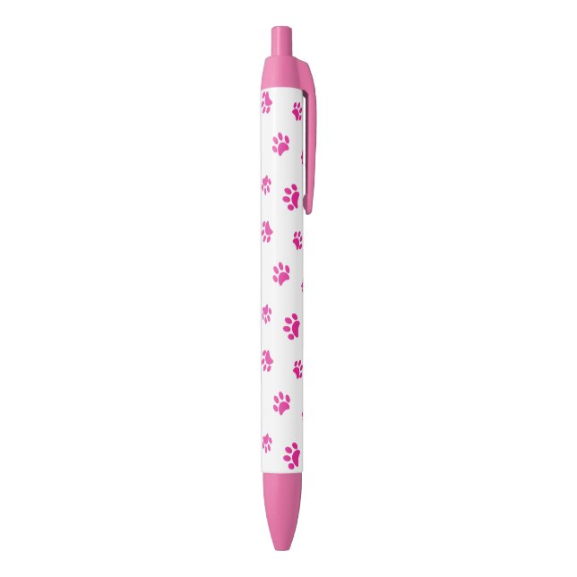 Pink Paw Prints Pattern Pen (Bottom (Vertical))