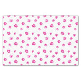 Cute Red Green Paw Prints Pattern Christmas Theme Tissue Paper, Zazzle