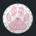 Pink Pawprint Dartboard With Darts<br><div class="desc">Pink cartoon dog pawprint, </div>