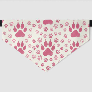 Pink Paws Dog Bandana Pet Bandana Collar