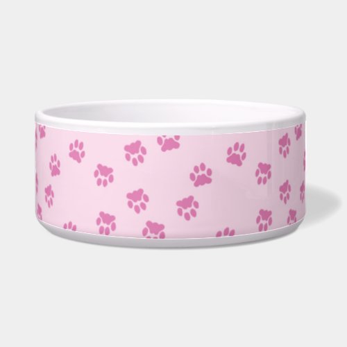 Pink Paws Pet Bowl