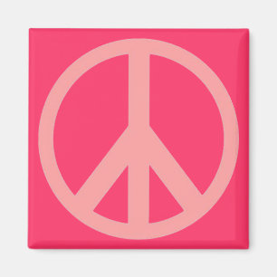 Pink Peace Magnet