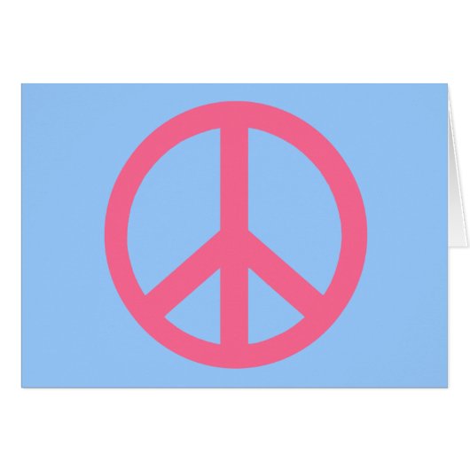 Pink Peace Sign Products Cards (Front Horizontal)