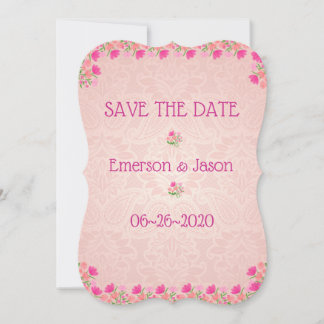 Pink & Peach #4 Save The Date
