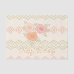 Pink Peach and Coral Fancy Tissue Paper