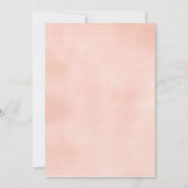 Pink Peach Floral Lingerie Shower Card (Back)