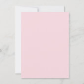 Pink Peach Floral Watercolor 60th Birthday Invite (Back)