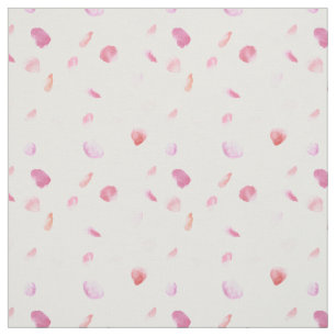 Pink Peach Rose Petals Fabric