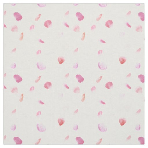 Pink Peach Rose Petals Fabric
