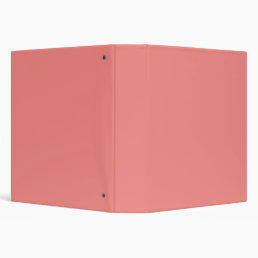 Pink Peach Solid Color Blank Custom Template 3 Ring Binder
