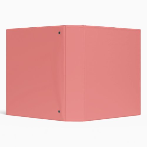 Pink Peach Solid Color Blank Custom Template 3 Ring Binder