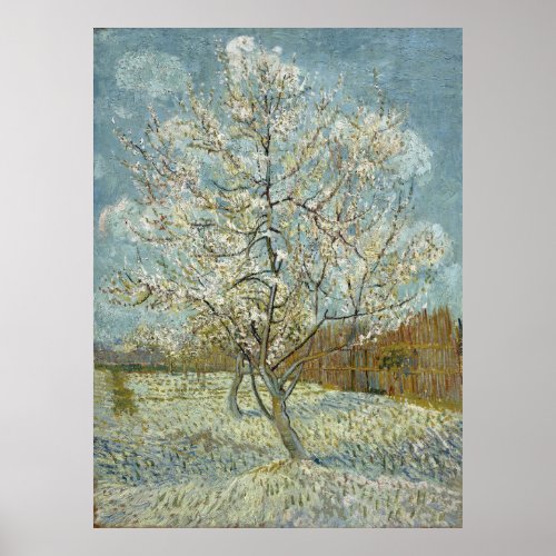 Pink Peach Tree by Vincent Van Gogh Poster