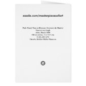 Pink Peach Tree (F394) Van Gogh Fine Art (Back)