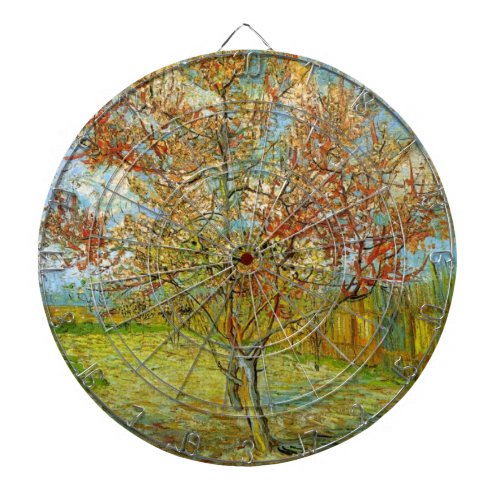 Pink Peach Tree in Blossom by Vincent van Gogh Dartboard