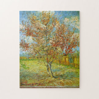 Pink Peach Tree in Blossom by Vincent van Gogh. Gr Jigsaw Puzzle