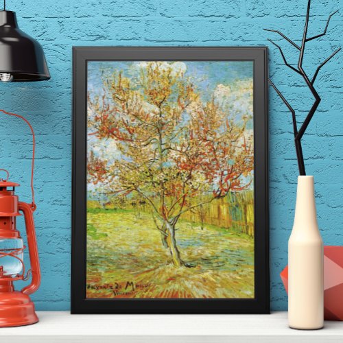 Pink Peach Tree in Blossom by Vincent van Gogh Poster