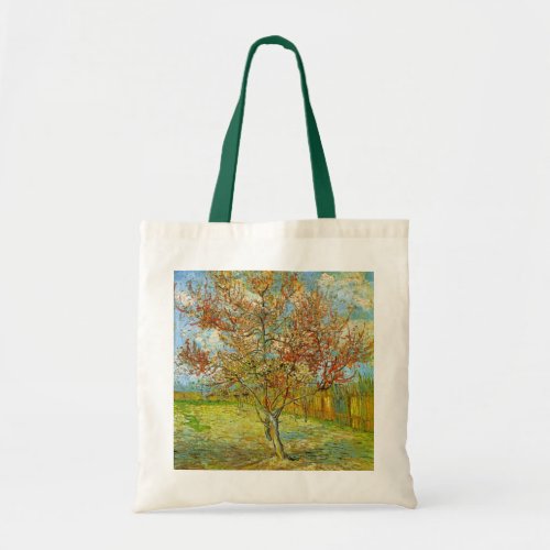 Pink Peach Tree in Blossom by Vincent van Gogh Tote Bag