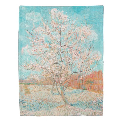 Pink Peach Tree Vincent van Gogh Duvet Cover
