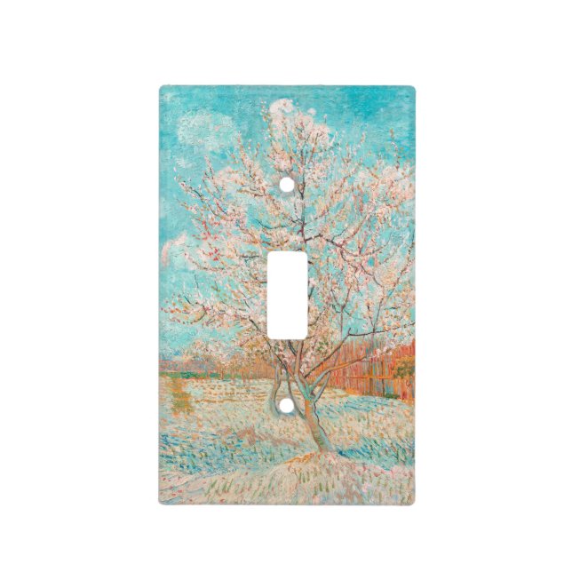 Pink Peach Tree, Vincent van Gogh Light Switch Cover (Front)