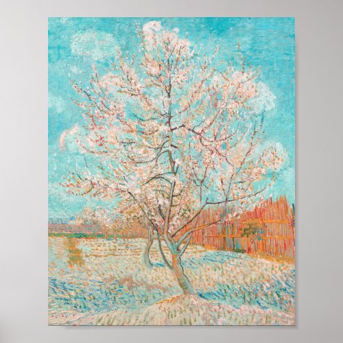 Pink Peach Tree Vincent van Gogh Poster