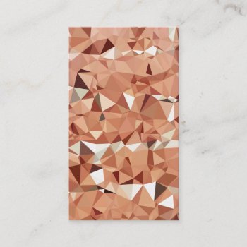Pink Peach Triangles Geometric Pattern Business Card by geometric_patterns at Zazzle
