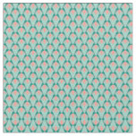 Pink Peach Yukka And Green Art Deco Pattern Fabric
