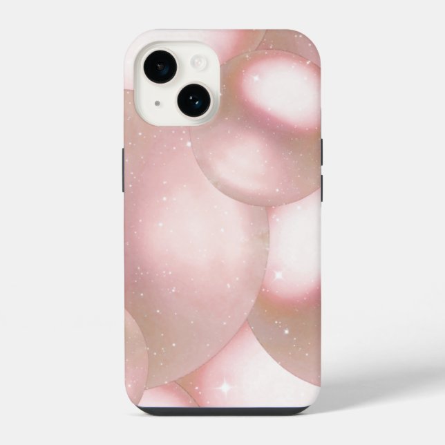 pink pearl aesthetic iphone 14 case. case (Back)