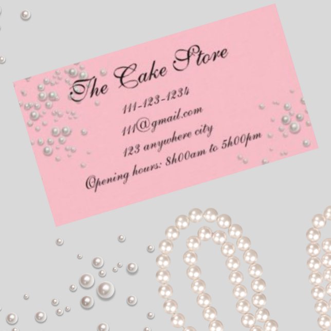 Pink Pearl business card  (Creator Uploaded)