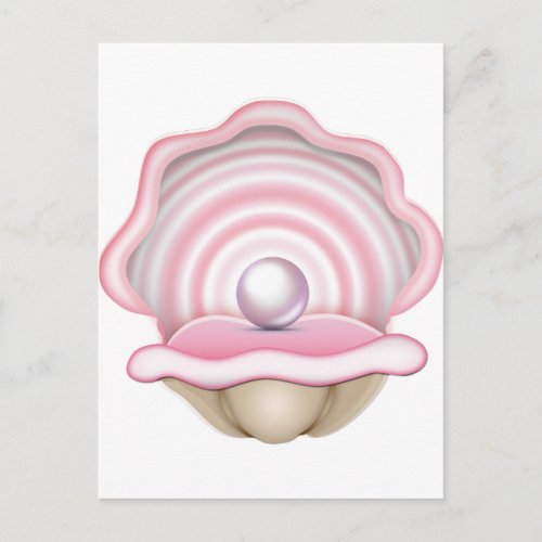 Pink Pearl Oyster Postcard