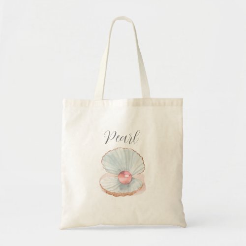 Pink Pearl Personalized Tote Bag